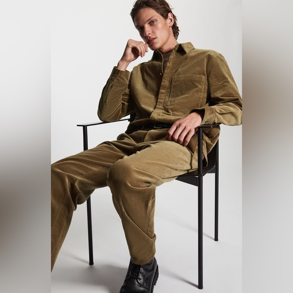 (NWOT) COS Slim Fit Corduroy Trousers Brown Size Men’s 28R - Picture 2 of 11